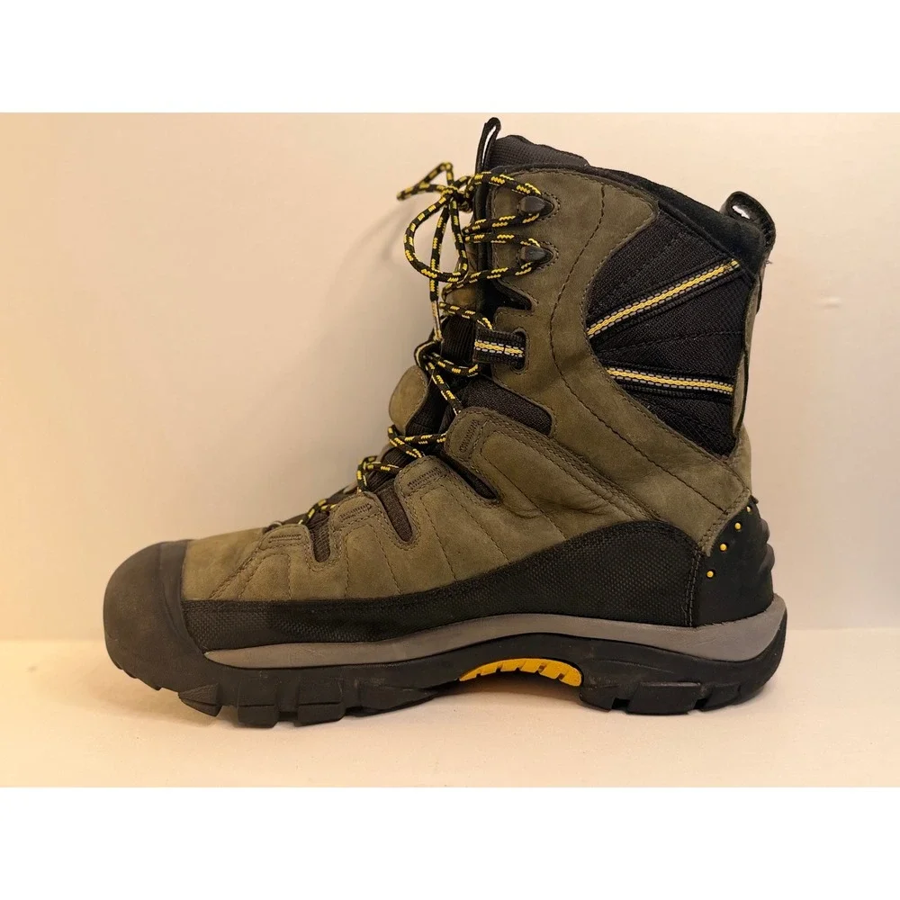 KEEN Gorpcore Shellback Hiking Boots Mens 11.5 Olive Green Waterproof‎ Insulated